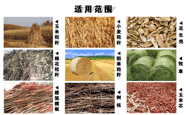 秸稈顆粒機適用范圍 秸稈顆粒機適用范圍