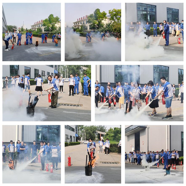 公司員工輪番上場,親身體驗(yàn)了滅火器的正確使用方法 公司員工輪番上場,親身體驗(yàn)了滅火器的正確使用方法